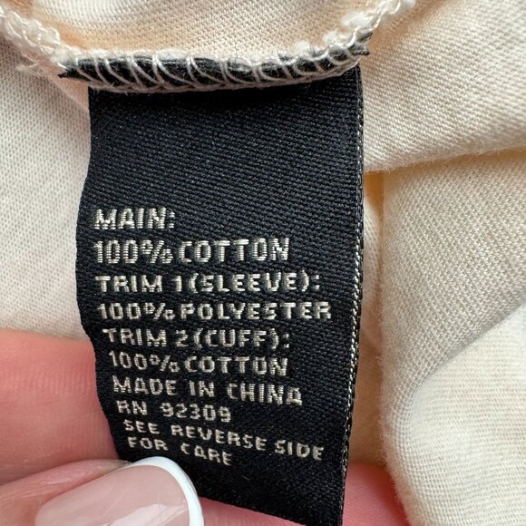 Dg2 XL Womens Bell Sleeve Top Cotton Eyelet Lace Boho Country Cottagecore Raglan - Picture 5 of 6